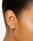 ფოტო #4 პროდუქტის Certified Lab Grown Diamond Halo Stud Earrings (3 ct. t.w.) in 14k Gold