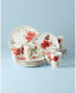 Фото #2 товара Butterfly Meadow Holiday 12 Pc. Dinnerware Set, Service for 4, Created for Macy's