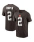 Фото #1 товара Men's Amari Cooper Brown Cleveland Browns Player Name & Number T-shirt