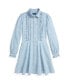 Фото #1 товара Big Girls Ruffled Cotton Chambray Dress