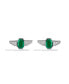 ფოტო #2 პროდუქტის The Jedi Master Diamond and Green Agate Stud Earrings (1/10 ct. t.w.) in Sterling Silver