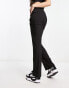 JJXX straight leg cargo trousers in black