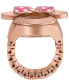 ფოტო #2 პროდუქტის Women's Disney x Fossil Limited Edition Two-Hand Rose Gold-Tone Stainless Steel Watch Ring 16mm