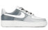 【定制球鞋】 Nike Air Force 1 Low 07 合成革 莫兰迪 复古 涂鸦 低帮 板鞋 男款 灰白 / Кроссовки Nike Air Force CW2288-111