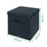 LEITZ L 2 Pieces Fabric Storage Box With Lid Velvet Gray - фото #8