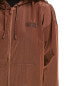 Ganni Software Light Tech Zip Hoodie Women's Brown Xxs/Xs