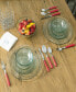 Bistro Picnic Polka Dot Stainless Steel 16 Piece Flatware Set, Service for 4