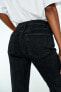 Mid-rise flared cropped trf jeans