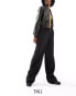 Pieces Tall tailored wide leg heavyweight trousers in black