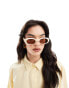 Фото #3 товара Le Specs work it oval sunglasses in ivory