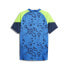 Фото #2 товара Puma Individualcup V Neck Short Sleeve Soccer Jersey Mens Blue 65848154