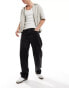 Weekday Galaxy loose fit straight leg jeans in tuned black