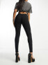 ASOS DESIGN Hourglass slim biker trouser in black