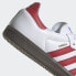 adidas originals Samba OG 防滑耐磨 低帮 板鞋 男女同款 白红