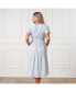 Фото #4 товара Women's Organic Bell Sleeve Tiered Eyelet Dress