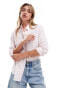 Фото #1 товара Levi's Classic batwing logo stripe poplin shirt in pink