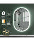 Фото #4 товара Светодиодное зеркало для ванной комнаты с функцией анти-тумана Simplie Fun 36x24 дюйма со встроенными светами, диммером и сенсорным управлением