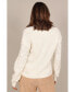 Women's Katrina Textured Sleeve Crewneck Knit Sweater