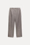 ZW COLLECTION 100% WOOL STRAIGHT-LEG TROUSERS