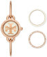 ფოტო #1 პროდუქტის Women's The Miller Rose Gold-Tone Stainless Steel Bangle Bracelet Watch 27mm Set