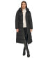 ფოტო #7 პროდუქტის Womens Maxi Belted Hooded Puffer Coat
