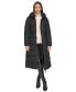 Womens Maxi Belted Hooded Puffer Coat