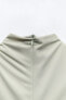 Фото #13 товара Платье без рукавов ZARA Midi draped