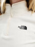 The North Face Glacier 1/4 zip logo fleece in off white