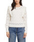 ფოტო #1 პროდუქტის Women's Pointelle Ruffle Sweater