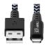 Фото #4 товара Tripp M100-010-HD Heavy-Duty USB-A to Lightning Sync/Charge Cable - MFi Certified - M/M - USB 2.0 - 10 ft. (3.05 m) - 3 m - Lightning - USB A - Male - Male - Black - White