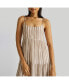 ფოტო #3 პროდუქტის Women's Strappy Tiered Maxi Dress
