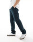 Фото #1 товара ASOS DESIGN straight leg pull on trouser in dark navy