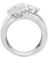 ფოტო #3 პროდუქტის EFFY® Diamond Disc Cluster Multirow Statement Ring (5/8 ct. t.w.) in Sterling Silver