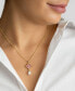Фото #3 товара ADORNIA 14K Gold-Plated Mother-of-Pearl Flower with Cultured Freshwater Pearl Drop Necklace