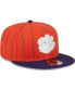 Фото #4 товара Men's Orange, Purple Clemson Tigers Vintage-Like 9FIFTY Snapback Hat