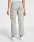 ფოტო #2 პროდუქტის Juniors' Wide-Leg Comfort Fit Cargo Utility Pants