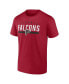 Men's Red Atlanta Falcons Big and Tall Arc and Pill T-shirt