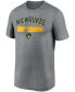 Фото #2 товара Men's Gray Milwaukee Brewers City Legend Practice Performance T-shirt