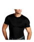 ფოტო #5 პროდუქტის Men's Big & Tall Insta Slim Compression Short Sleeve Crew-Neck T-Shirt