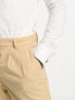 New Look double pleat front smart trousers in stone