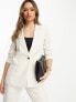 Фото #1 товара Vila tailored straight fit blazer co-ord in cream