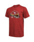 Фото #2 товара Men's Threads Scarlet San Francisco 49ers Super Bowl LVIII Tri-Blend T-shirt