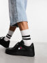 Tommy Jeans retro basket essential trainers in black