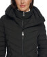 ფოტო #4 პროდუქტის Women's Bibbed Hooded Lightweight Puffer Coat, Created for Macy's