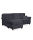 Фото #4 товара Lidia 82" Fabric 2-Pc. Reversible Chaise Sectional Sofa with Storage Ottoman - Custom Colors, Created for Macy's