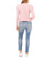 Women's Draped Shoulder Long Sleeve Crew Neck Top dusk rose, 2XS - фото #4