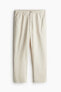 Фото #4 товара Regular Fit Linen-blend Pants