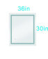 LED Mirror For Bathroom With Lights, Dimmable, Anti-Fog, Lighted Bathroom Mirror With Smart