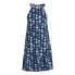 Фото #4 товара Time and Tru Knit Halter Dress Women's XS Dark Navy Geometric 100% Polyester