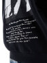 ASOS DESIGN unisex license oversized sweatshirt with Tupac graphics in black